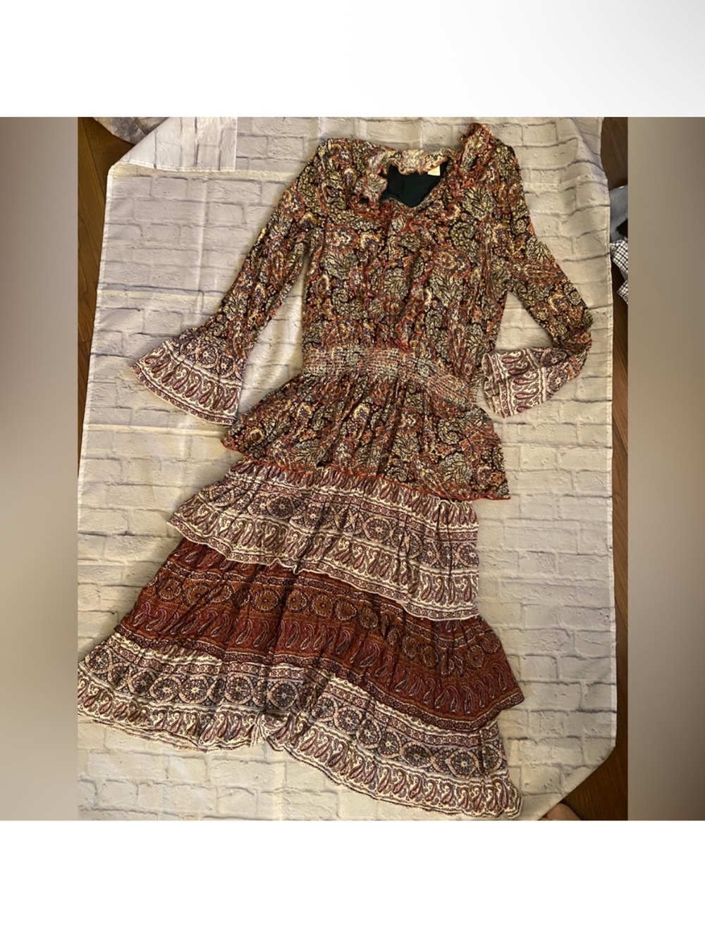 ANTHROPOLOGIE Lucy + Laurel Boho Dress Sz L